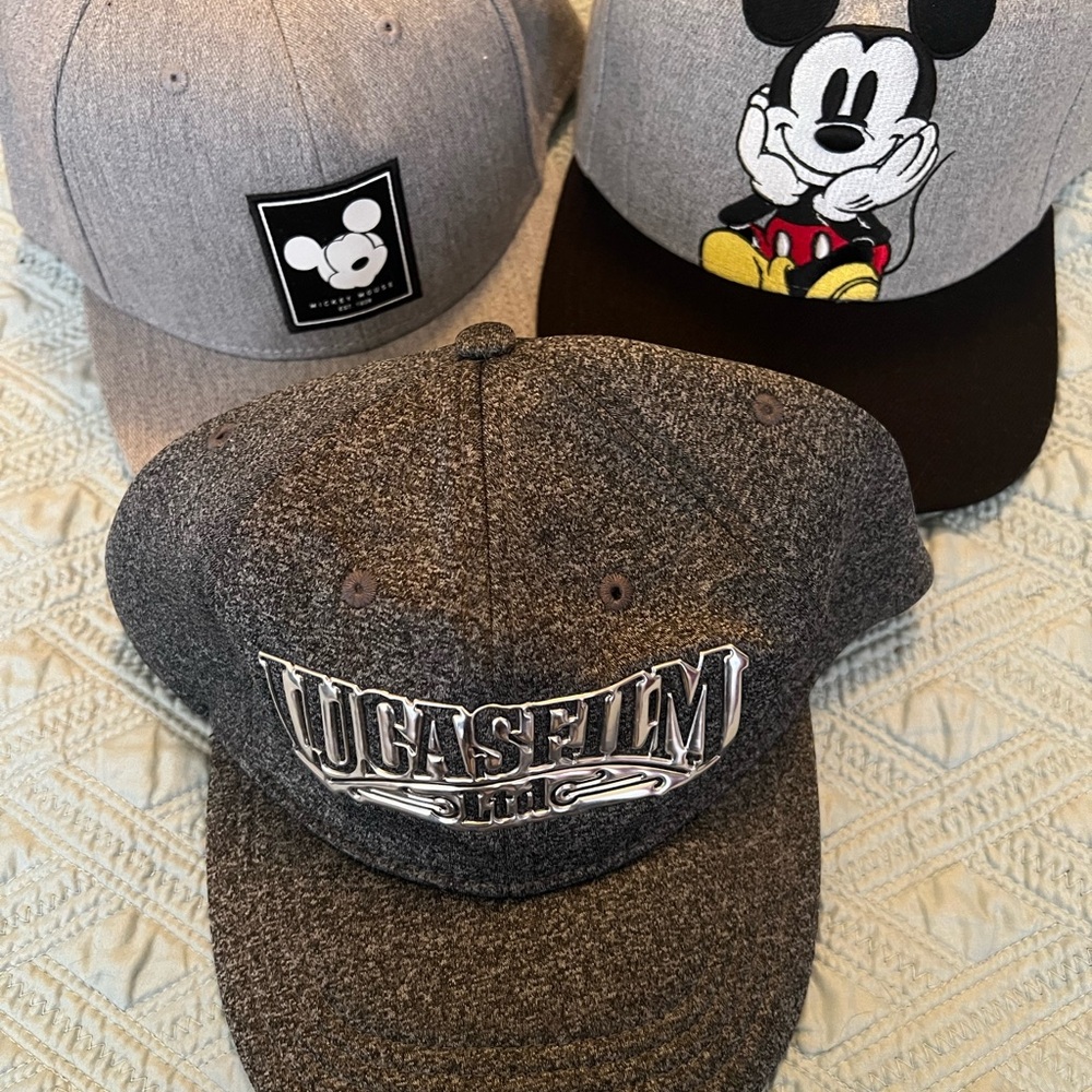 Mickey Mouse and Star Wars hats